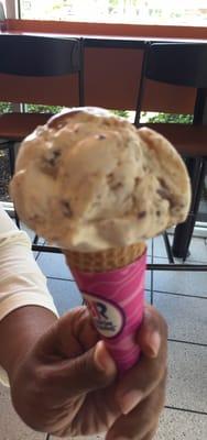 Scoop of Snickers ice cream