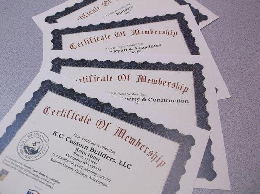 Custom Certificates