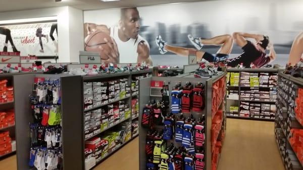 Extensive shoe department