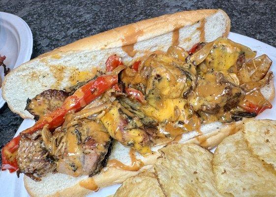 The Famous Brisket Cheesesteak