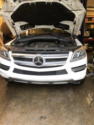 Doing a service A on this nice 2016 Mercedes GL 450.