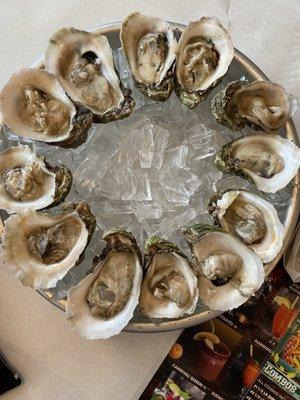 A dozen oysters