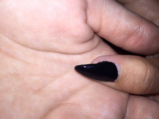 Suppose to be a stiletto nail!!