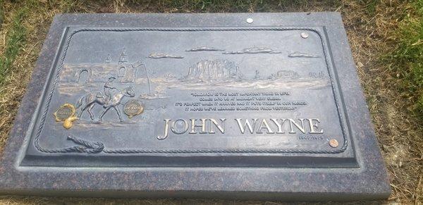 John Wayne's grave desecrated.