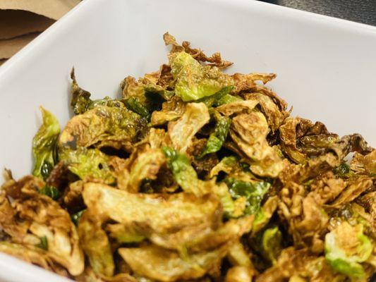 Flash Fried Brussel Leaves