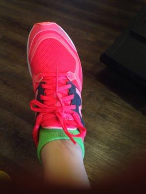 New balance running shoes(socks provided)