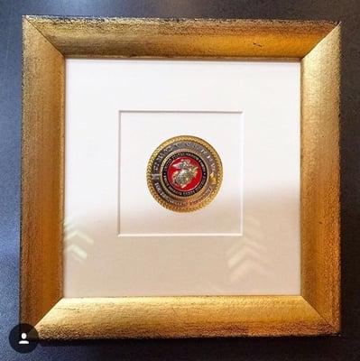 A special Coin framed