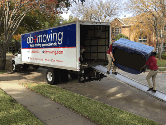 AB Moving uses full size moving trucks and trained crews for every move.