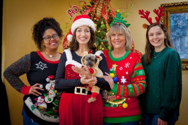 Monique Hampton, Scheduler; Tassie Cantrell, PT, CEO & President; Janet Cooley, VPA; Lauren Davis, Patient Services Coordinator