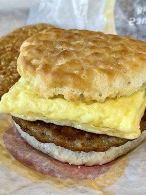 Sausage Egg Biscuit Meal