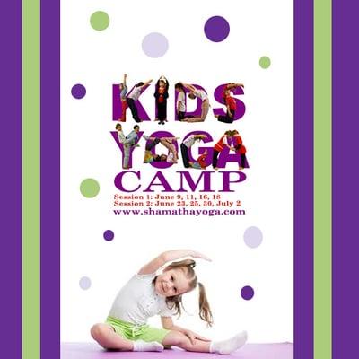 Join us for Kids Yoga Camp! Find out more on our website or give us a call.