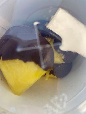 Chocolate covered pineapple