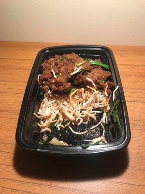 Mongolian Beef. Meh...disappointing.