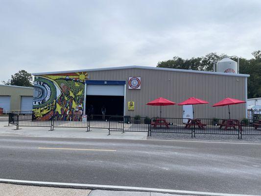 Entrance to the brewery