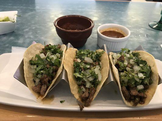 Steak street tacos were awesome!