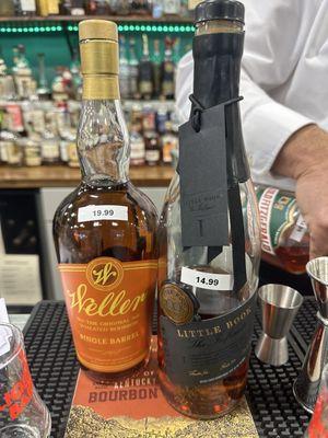 Samples of Weller Single Barrel and Little Book Infinite