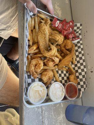 Catfish and Shrimp Basket