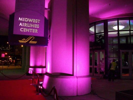 LED Lighting at the entrance of the VIP party at the Milwaukee Auto Show, 2013.