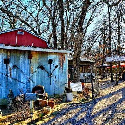 Lavender Cafe! Try the Lavender Lemonade! Oh...and the chocolate pie!