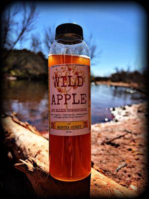 The world famous Wild Apple Elixir. Our #1 gut healer that everyone who tries it says tastes like apple pie! Made with our ACV.