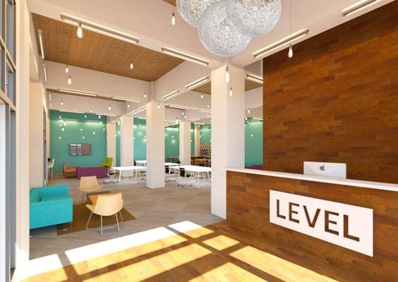 Level lounge & reception.