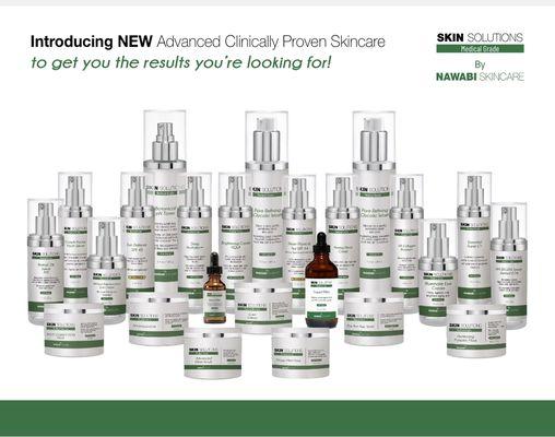 Introducing Skin Solutions by Nawabi skin care. Medical grade skin care products that delivers results.