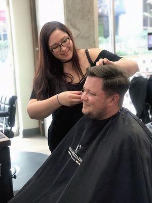 Shear Excellence is known for its precision mens haircuts