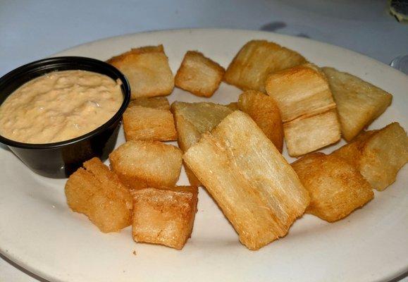 Side dish: Fried Yuca...the Best!