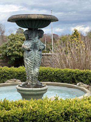 Beautiful fountain at entrance