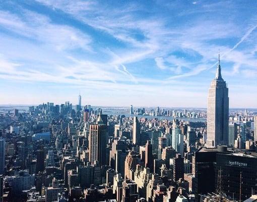 Dr. David Lee's views of the Manhattan skyline from the 69th floor of the Chrysler Building