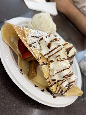 Strawberry Cheesecake Crepe