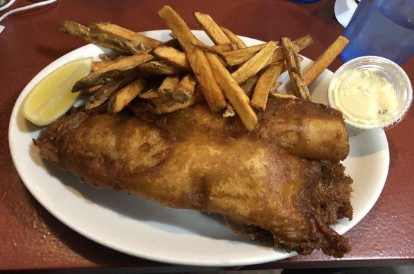 Friday special fish fry. Huge. Crunchy. Fresh. Delicious.