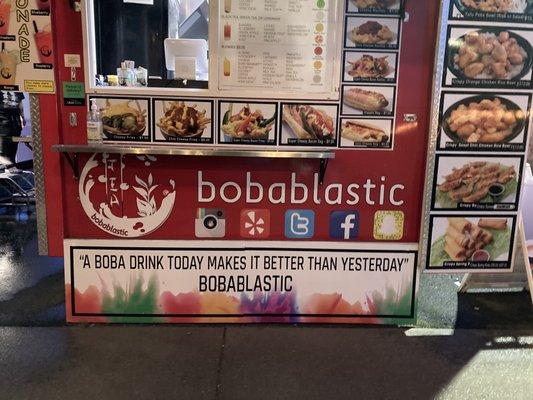 bobablastic food truck 4/22