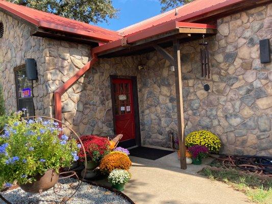 Exterior of the new gift shop on property