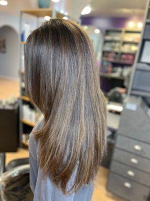 Dark Carmel tones on our lovely guest