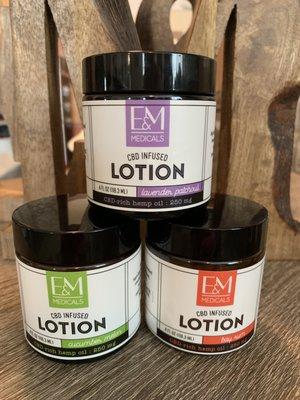 250mg CBD Lotion in 3 aromas