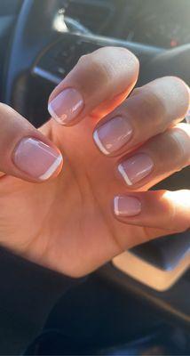 French on natural nails