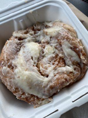 Cinnamon roll - really good but very sweet!