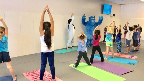 Sully joined Kids Yoga