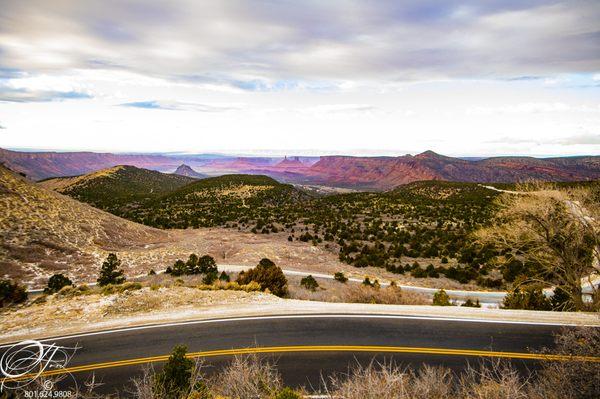 Castle Valley and Fisher Towers from the LaSal loop.  Best time for limited peeps first day of December!