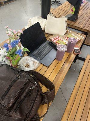 Protein berry smoothie with avocado toast and Medium Brazil Nuts