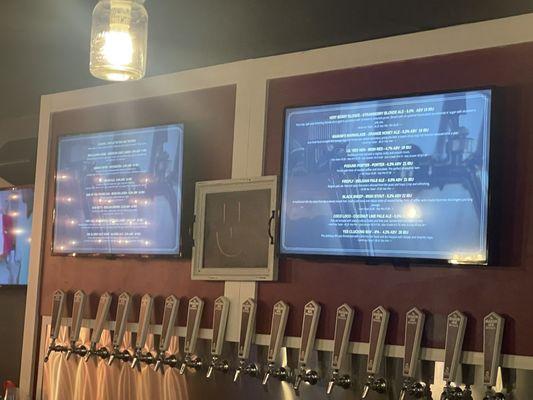 Beer menu