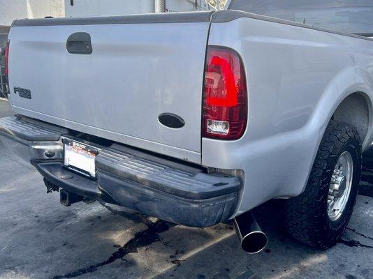 The finished product, nice exhaust tip and sounds good.