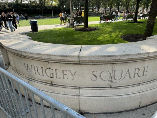 The entrance on Michigan ave & Randolph st.