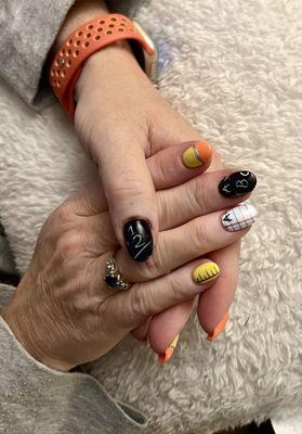 Back-to-School manicure by Tracy!!! Love it so much!!!