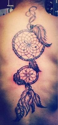 My dream catcher you can see pam is awesome at shading look at feathers upper shaded bottom not yet shaded in this photo