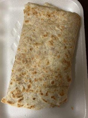 To go cheese quesadilla wrapped up under itself 12/28/23