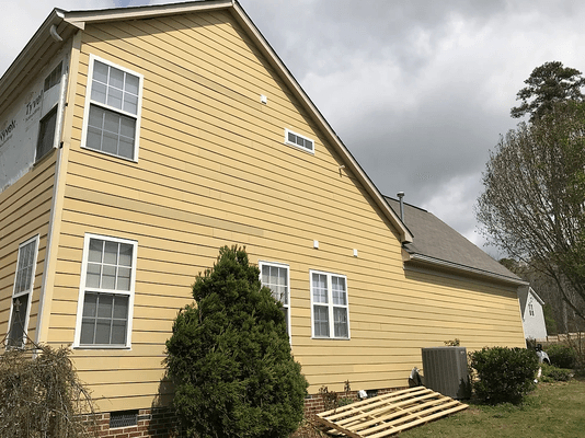 siding a home, mostly done