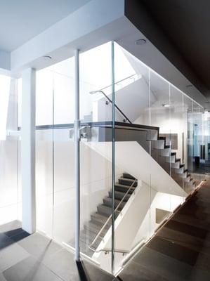 Steel staircase