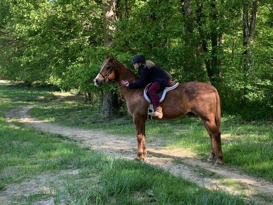 Trail riding!